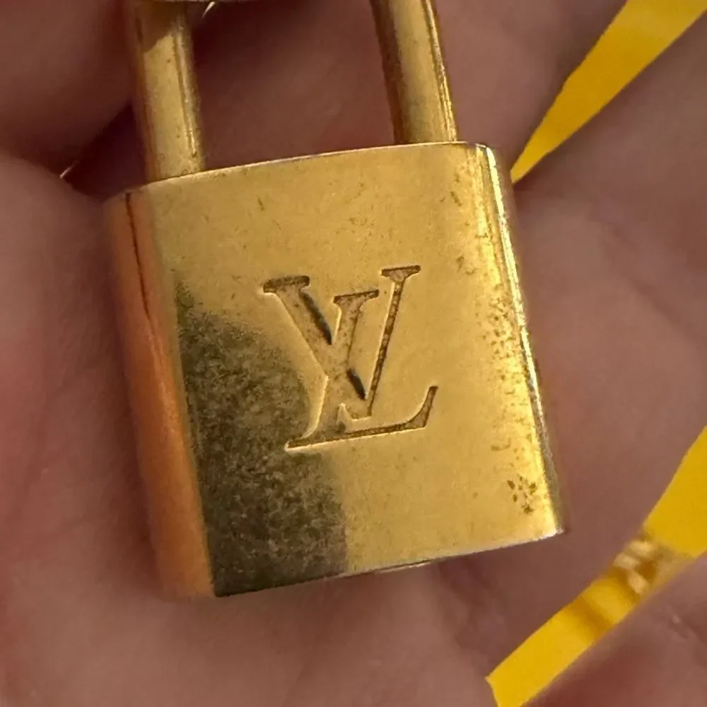 Louis Vuitton Gold Padlock Keychain